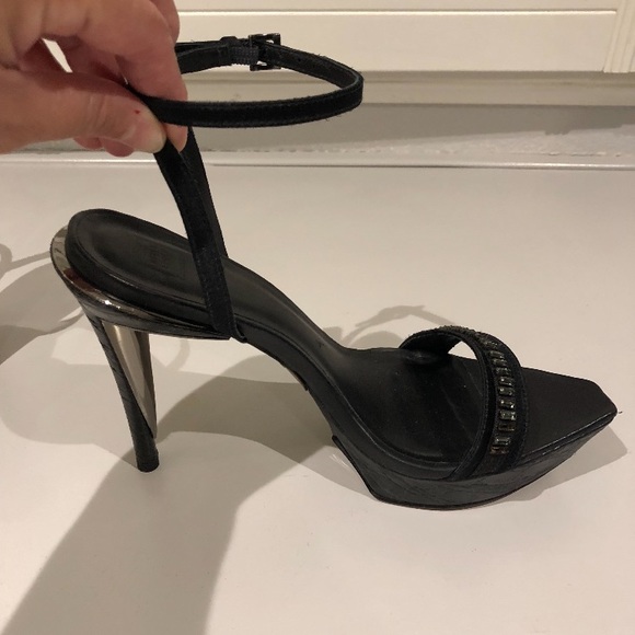 Herve Leger Black Elle Sandals, New! - Picture 5 of 8